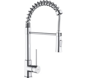 Grifo de cocina monomando con muelle Cromado Tau